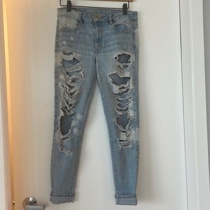 American Eagle ripped skinny jeans